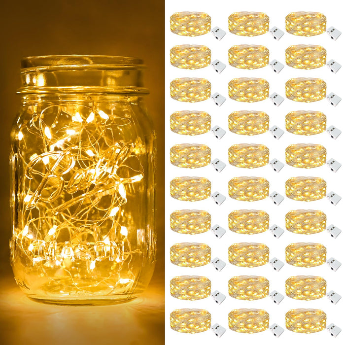 btfarm 30 Pack Fairy Lights Battery Operated Twinkle Lights with 3 Modes