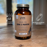 MK Supplements – Grass-Fed Beef Bone & Marrow 3000 mg, Beef Bone Marrow Supplement, 100% Pasture-Raised New Zealand Cattle, 45-Day Supply, Calcium for Teeth and Bones