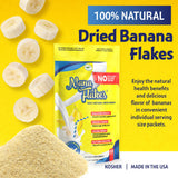 NUTRITIONAL DESIGNS ND LABS, INC SINCE 1986 Nana Flakes Anti-Diarrheal Banana Powder, Remedy for IBS Relief & Heart Burn, 100% Pure Banana Flakes - Great Source of Protein & Fiber (One Pound Bag)