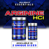 ALLMAX Essentials ARGININE HCL - 400 g - Precursor for Synthesis of Nitric Oxide - Vegan & Gluten Free - 200 Servings