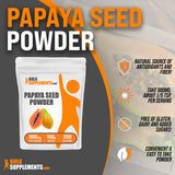 BULKSUPPLEMENTS.COM Papaya Seed Powder - from Carica Papaya Seeds, Papaya Powder - Papaya Digestive Support, Gluten Free & Sugar Free, 500mg per Serving, 100g (3.5 oz)
