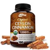 Organic Ceylon Cinnamon Capsules - 1200 mg - 180 Capsules