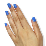 LONDONTOWN Azure Blue Glossy Nail Polish, Poolside Dream lakur, Vegan Chip-Resistant Long-Lasting Nail Lacquer, 40 fl oz