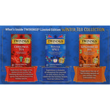 Twinings Winter Tea Collection, Limited Edition Holiday Gift Box, 20 Count (Pack of 3), Includes Christmas Tea, Winter Spice, and Gingerbread Joy, Enjoy Hot or Iced