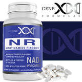 GENEX NR Nicotinamide Riboside 300mg/Serving (60 Capsules) NAD+ Precursor for Healthy Aging - GMP-Certified, Non-GMO, Gluten-Free, Vegetarian (1 Pack)