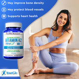 YounGlo Research Vitamin K2 MK7 (MenaQ7) 100 mcg w/Coconut Oil for Superior Absorption, Dietary Health Supplement, 120 Vegan Liquid Capsules to Support Bone Strength & Density for Adults Women & Men