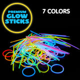 JOYIN 300 Pcs Glow Sticks Bulk 8" Glowsticks, Glow Stick Bracelets Necklaces, Glow in the Dark Party Favors, Easter, Christmas, Halloween Party Supplies Pack, Football Party Supplies