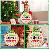 WhatSign Christmas Advent Calendar 2023 Wood Grinch Christmas Countdown Calendar Days Until Christmas Countdown Grinch Advent Calendar for Kids Teens Adults Countdown to Christmas Sign for Home Decor