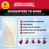 CATCHMASTER Cold Weather Glue Traps 6PK Mouse Traps Indoor for Home