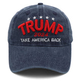 Trump Hat Trump Merchandise Take America Back Donald Trump Slogan Hat Embroidered Adjustable Baseball Cap