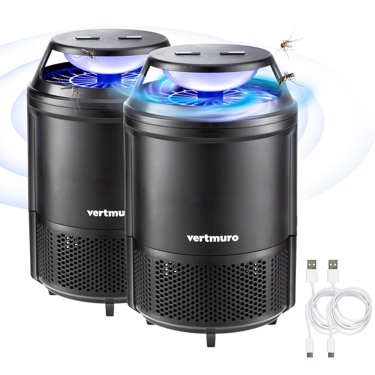 Insect Mos vertmuro Indoor Insect Trap, 2-Mode Bug Catcher & Mos with Strong Suct