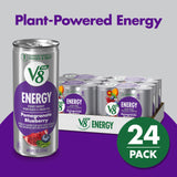 V8 +Energy Pomegranate Blueberry Juice Energy Drink, 8 fl oz Can (24 Pack)