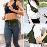 Waist Pack Bag Fanny Pack for Men&Women Hip Bum Bag with Adjustable Strap for Outdoors Workout Traveling Casual Running Hiking Cycling (Army Green)