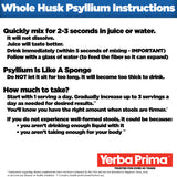 Yerba Prima Psyllium Whole Husks, Colon Cleanser 12 oz (Pack of 2) - All Natural Dietary Fiber, Pure Premium Psyllium, Lab-Tested Non-GMO, Gluten-Free Fiber, Made in The USA