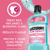 Listerine Cool Mint Antiseptic Mouthwash to Kill 99% of Bad Breath Germs and Gum Therapy Mouthwash in Glacier Mint to Help Reverse Signs of Early Gingivitis, Convenience Pack, 2 x 1 L