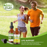 Potent & Organic Vegan Omega 3 Liquid Supplement: Better Than Fish Oil! Plant Based Water Extracted Algae Oil- DHA EPA DPA Fatty Acids- Non GMO- Supports Immune, Heart, Brain & Joint Health-60 Doses