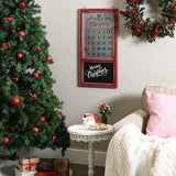 DII Christmas Advent Collection Decorative & Reusable Wooden Countdown Calendar, 30x15.37", Chalkboard