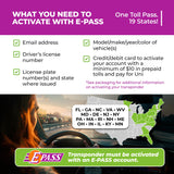 Uni Prepaid Portable Toll Pass by E-PASS – Works in 19 States Including FL, GA, NC, VA, WV, MD, DE, NJ, NY, PA, MA, RI, NH, ME, OH, in, IL, KY, and MN – White