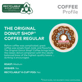 The Original Donut Shop Regular Keurig Single-Serve K-Cup Pods, Medium Roast Coffee, 12 Count (Pack of 6), Total 72 Count