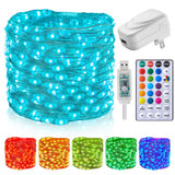 Minetom Color Changing Fairy String Lights: 66 Feet 200 Led Waterproof Twinkle Lights with Remote and Plug and 4 Light Modes for Craft Bedroom Ceiling Wedding Christmas 16 Colors