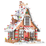 hahaspil Christmas Gingerbread House Kit Building Block Set Toys, with Led Light, Christmas Tree, for Advent Calendar 2024 (1620 PCS)