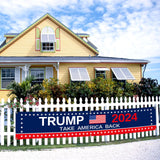 Generic Trump 2024 Flag 120"" x 20"" Take America Back Banner Donald Trump 2024 Sign Banner for Yard Garden Outdoor with 6 Brass Grommets