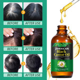 120ML Jamaican Black Castor Oil, Organic Castor Oil for Hair Growth, Cold Press Unrefined, Thicker Eyelashes and Eyebrows, Massage Oil for Aromatherapy