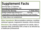 Bronson Ginkgo Biloba Extra Supports Brain Function & Memory Support, 250 Vegetarian Capsules