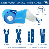 Kinesiology Tapes 6-Roll Mixed Set | Waterproof • Skin-Friendly • Elastic • Self-Adhesive Fitness Bandage | Physio Tape Ideal for Sports & Everyday Use - axion