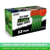 GoSports Outdoors Clay Target Holders - Choose Between Clay Claw Hangers or Clay Caddy In Ground Stakes, Versatile Target Holders for Shooting Practice