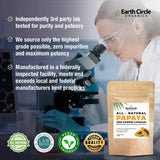 Earth Circle Organics Papaya Seed Powder Capsules – Powerful Papain Supplement & Other Enzymes for Digestion and Gut Health - 360mg/ Serving – 60 Vegan Capsules (Pack of 2)