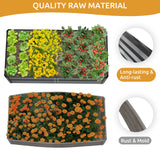 UDPATIO Galvanized Raised Garden Bed 6x3x2 FT, Outdoor Metal Planter Boxes for Planting Vegetables, Flowers, Herbs and Fruits, Gardening Deep Roof Planter Steel Kit, Dark Grey