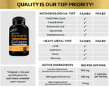 Turmeric Curcumin 95% Extract & Collagen Capsules - NEM Promotes Joint Comfort & Flexibility - Eggshell Membrane w Naturally Occurring Glucosamine Chondroitin Hyaluronic Acid Joint Supplement