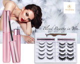 Updated 3D 6D Magnetic Eyelashes with Eyeliner Kit- 2 Tubes of Eyeliner & 10 Pairs Eyelashes Kit-With Natural Look & Reusable False lashes -No Glue Need