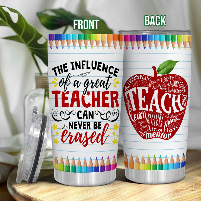 TEEZWONDER Teachers Day Gifts For Her, Him, Appreciation, Thank You Gifts From Students, Teacher Graduation Gifts, Christmas, Valentines Day, Birthday Gifts For Teacher, 20oz Stainless Steel Tumbler