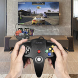 kiwitatá Classic N64 Controller, Retro N64 Remote Wired Game Pad Joystick Controller for N64-Console Video System Black