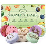 BLRIET Shower Steamers Aromatherapy Stocking Stuffers Christmas Gifts for Women 8 PCS, Shower Bombs Gifts for Mom with Lavender Fruit Natural Essential Oils, Self Care Gifts for Women & Lover