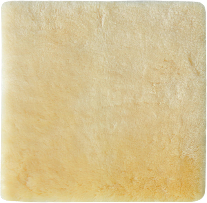 Natural Sheepskin for Bed Sores and Skin Irritation | 100% Real Medical Sheepskins with Non-Slip Back for Pain Relief and Discomfort, Wool Seat Pad, Natural, 17 in. x 17 in.