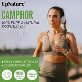 UpNature Camphor Essential Oil - 100% Natural & Pure, Undiluted, Premium Quality Aromatherapy Oil – Boost Circulation, Soothe Muscles and Joints, Respiratory and Congestion Relief, 4oz