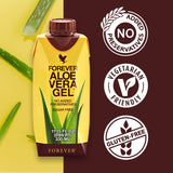 Forever Living | Forever Aloe Vera Gel 11.15 oz. (Pack of 6) Plain Flavored Aloe Vera Juice, Made from 99.7% Pure Aloe Vera Gel. Sugar-Free, Vegan. No Added Preservatives for Fresh Aloe Juice Taste.