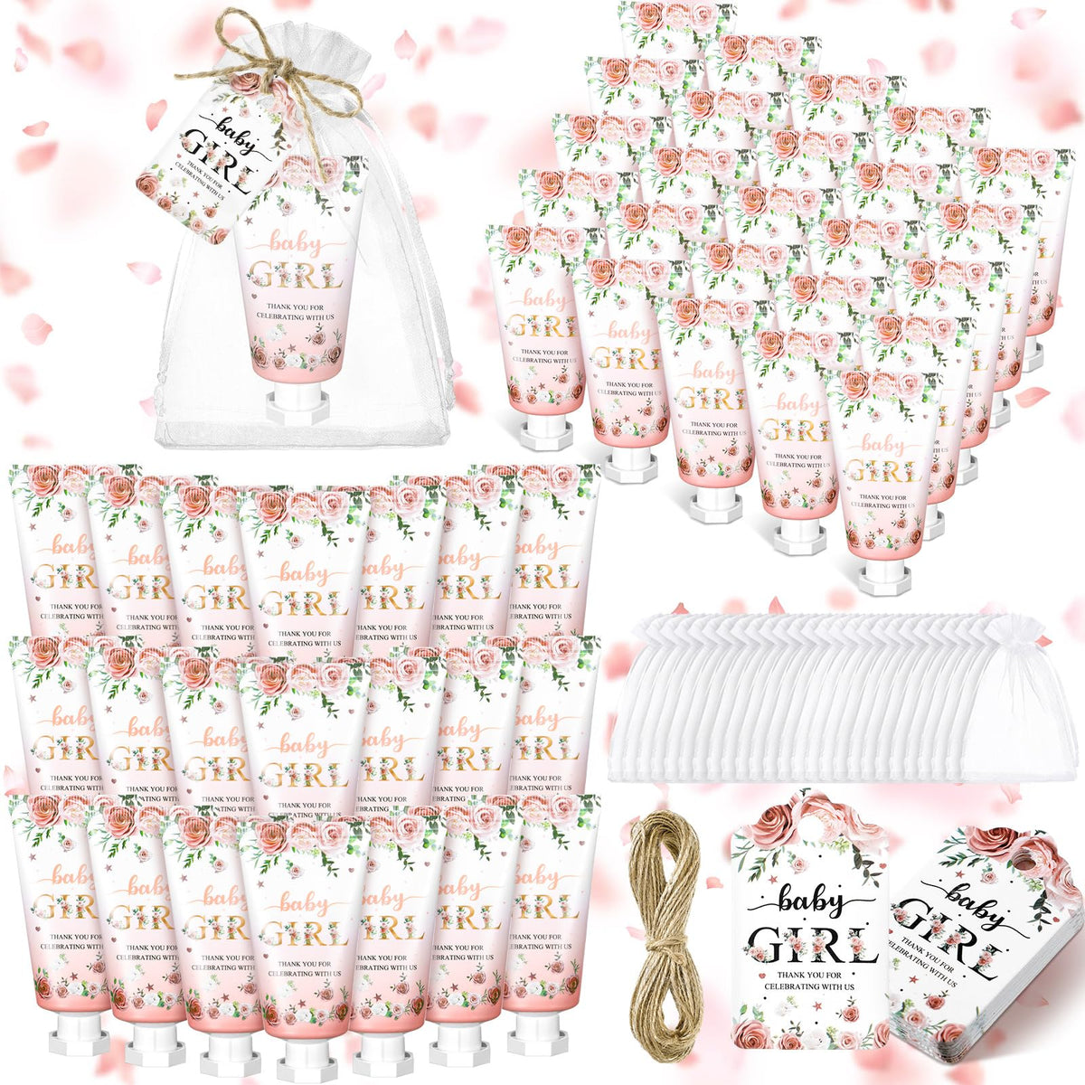 Dansib 48 Sets Baby Shower Hand Cream Wedding Hand Cream Gifts Baby Sh
