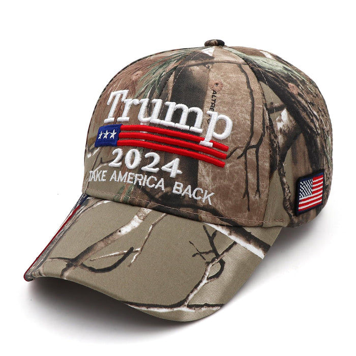 Engmoo Trump 2024 Hat Keep America Great Take America Back Hat with USA Flag Embroidery Adjustable Baseball Cap