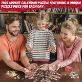 Advent Calendar 2023 Christmas Jigsaw Puzzles, 24 Days Surprise Christmas Countdown Calendars, 24 Boxes 1008 Pieces Puzzles for Kids Adult Countdown to Christmas Gifts, Christmas Gifts Puzzle Home