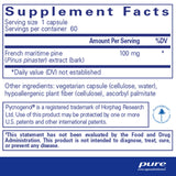 Pure Encapsulations Pycnogenol 100 mg | Hypoallergenic Supplement to Promote Vascular Health and Provide Antioxidant Support | 60 Capsules