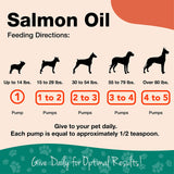 NaturVet – Salmon Oil Skin & Coat Plus Omegas | Supports Healthy Skin & Glossy Coat | Natural Source of Omega-3 & 6 Fatty Acids | for Dogs & Cats (17 oz Oil)