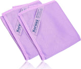 Korwex Window Cleaning Cloth, Glass Cleaning Cloth, Streaks Schatches Free. (Purple 2 Pack)