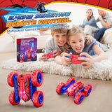 Spider Remote Control Car Double Sided 360° Rotating 4WD RC Cars 2.4GHz Electric Rechargeable Race Stunt Boys Toys Age 4-6 6-8 8-12 Birthday Halloween Christmas Party Gifts Toys for 3-12 Year Old Boys