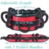 Gait Belts for Seniors with Padded Handles Widen gate Transfer Belt for Elderly Non Slip Lining Medical Nursing Standing aids & Supports Lift gait Belt for 33.5" -55" Waist