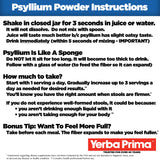 Yerba Prima Psyllium Husks Powder - 24 oz (Pack of 2) - Unflavored - Fine Ground - Natural Fiber Supplement with Soluble & Insoluble Fiber