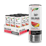 CELSIUS Sparkling Watermelon Lemonade, Functional Essential Energy Drink 12 Fl Oz (Pack of 12)